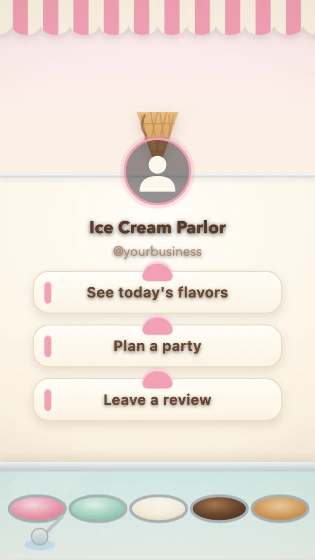 Two Scoops ShmoLink ice cream shop design preview